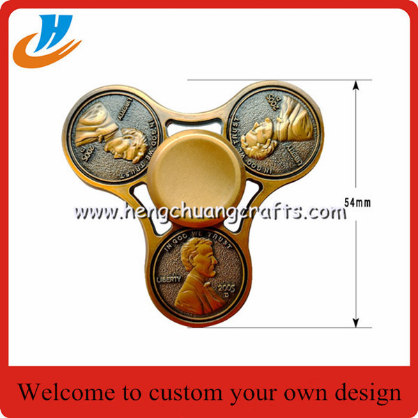 Cheap Dollar coins one cent icon head hand Fidget Spinner Gadgets toys 2017 one Anti-Stress wholesale
