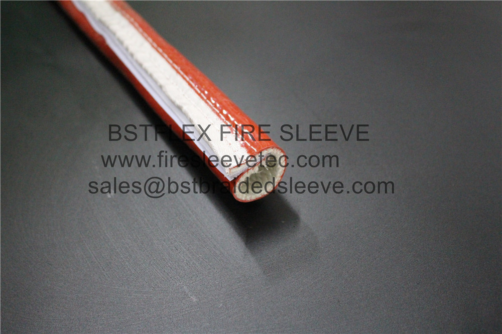 China silicone coated hose and cable fire resistant sleeve for sale