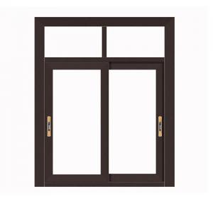Cheap Two Track Aluminium Sliding Windows With Mosquito Net Heat Insulated Glass wholesale