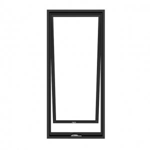 Cheap black Aluminum Top Hanging Swing Open Windows Good Air Tightness wholesale