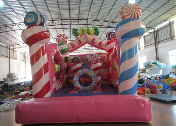 Cheap Kindergarten Baby Small Inflatable Bounce House , Inflatable Jumping Castle 3.5 X 4.5 X 4m wholesale