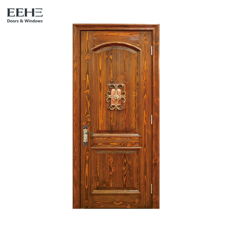 Cheap Eco 2 Panel Interior Doors Solid Wood , 5 Times Painting Hollow Core Wood Door wholesale