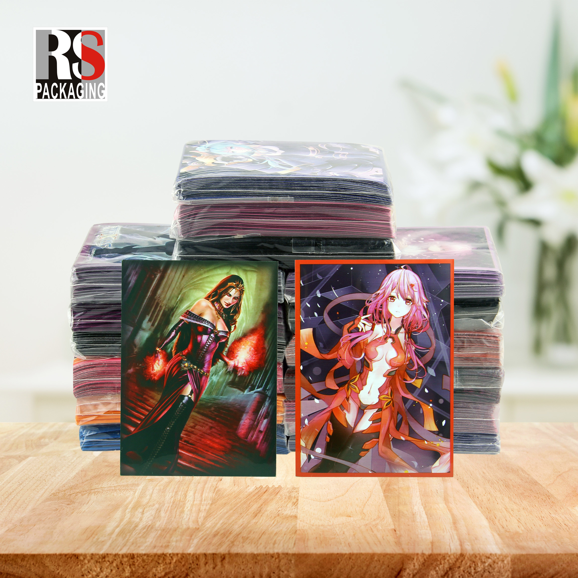 Quality Pokemon Style Game Card Sleeves Protector Sleeves Cpp Material ODM for sale