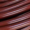 8mm Silicone Fiberglass Sleeve Brown Red Braided Coated for sale
