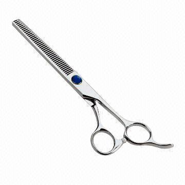 Cheap Pet scissors, made of SUS440C stainless steel, with convex edge blade and 59 to 61HRC hardness  wholesale