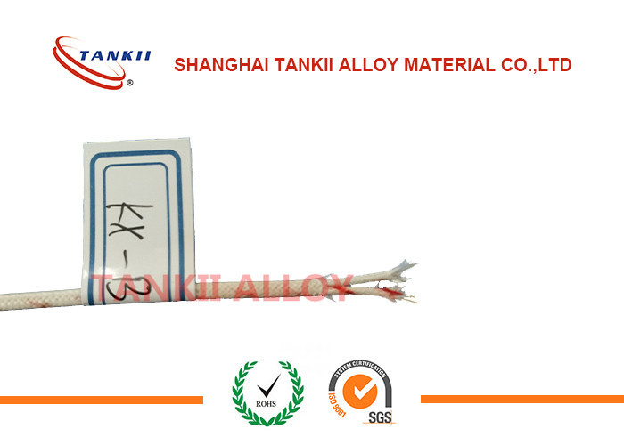 7 * 0.2mm Thermocouple wire kca kcb with fiberglass / pvc / rubber /  insulation / jacket ss sheath green color for sale