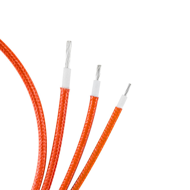 China Silicone Rubber Fiberglass Braided Wire High Temperature Resistant 600V 200C UL3071 for sale