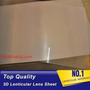 Cheap OK3D Lenticular Lens material with super transpancy 0.25MM 51x71cm for 3d lenticular card for UV offset printing Korea wholesale