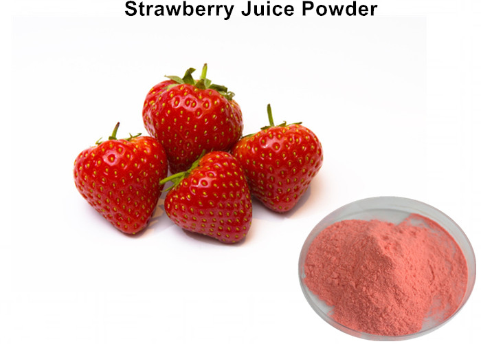 Cheap Organic Instant Strawberry Fruit Juice Powder Pink For Foods And Beverage / Cosmetics wholesale