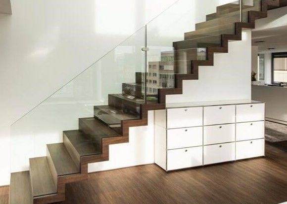 Cheap Modern Straight Flight Staircase Zig Zag Stringer Timber Wooden Stair Glass Railing Wire Banister wholesale