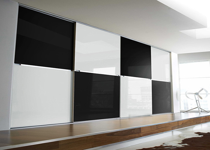 Black and White Color Safety Tempered  Glass Panel for Back Walls for sale
