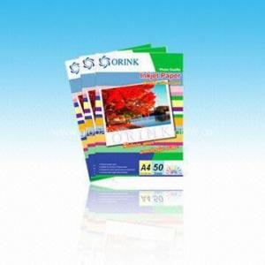 China A4 double-sided glossy photo papers, capable of heavy ink coverage and fast drying on sale