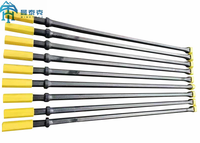 Quality H22x108mm Integral Drill Rod Steel With Chisel Bit Small Hole Drilling for sale