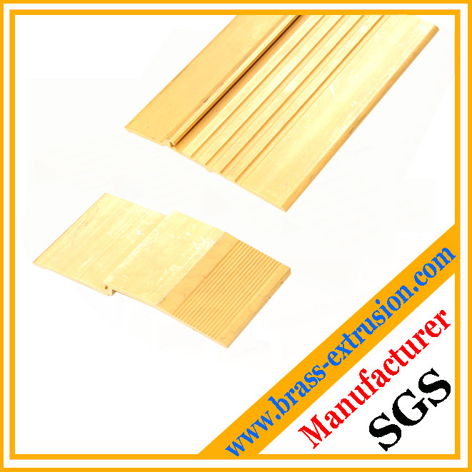 China Floor and stairs nosing stair edging trim of extrusion profiles brass threshold covers on sale