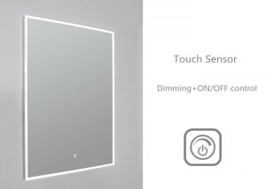 Slimline Illuminated Bathroom Mirrors / Backlit Bathroom Vanity Mirrors Energy Efficient