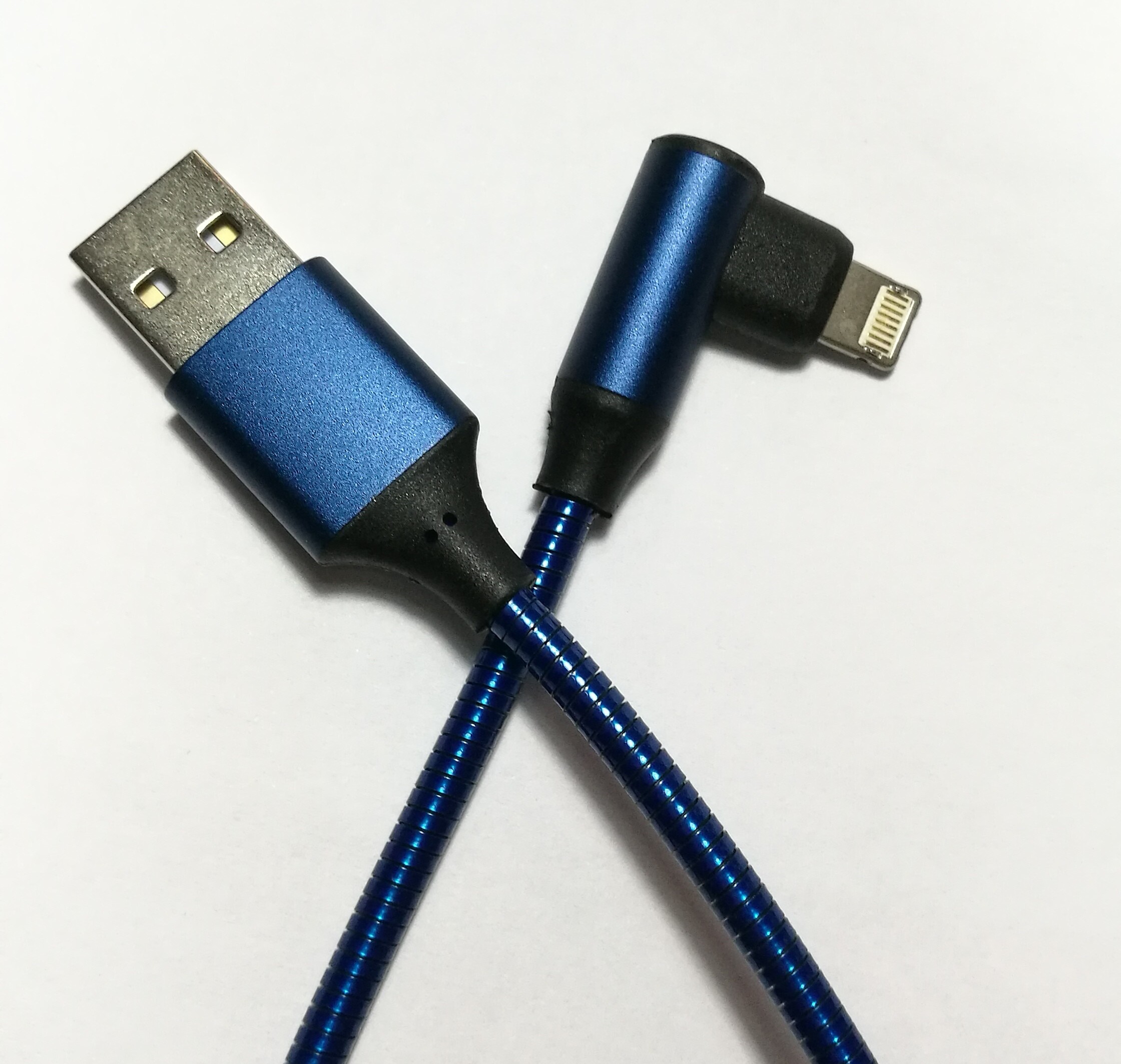 Rainbow Color 90 Degree Usb Lightning Cable USB To Multi Function Connector for sale