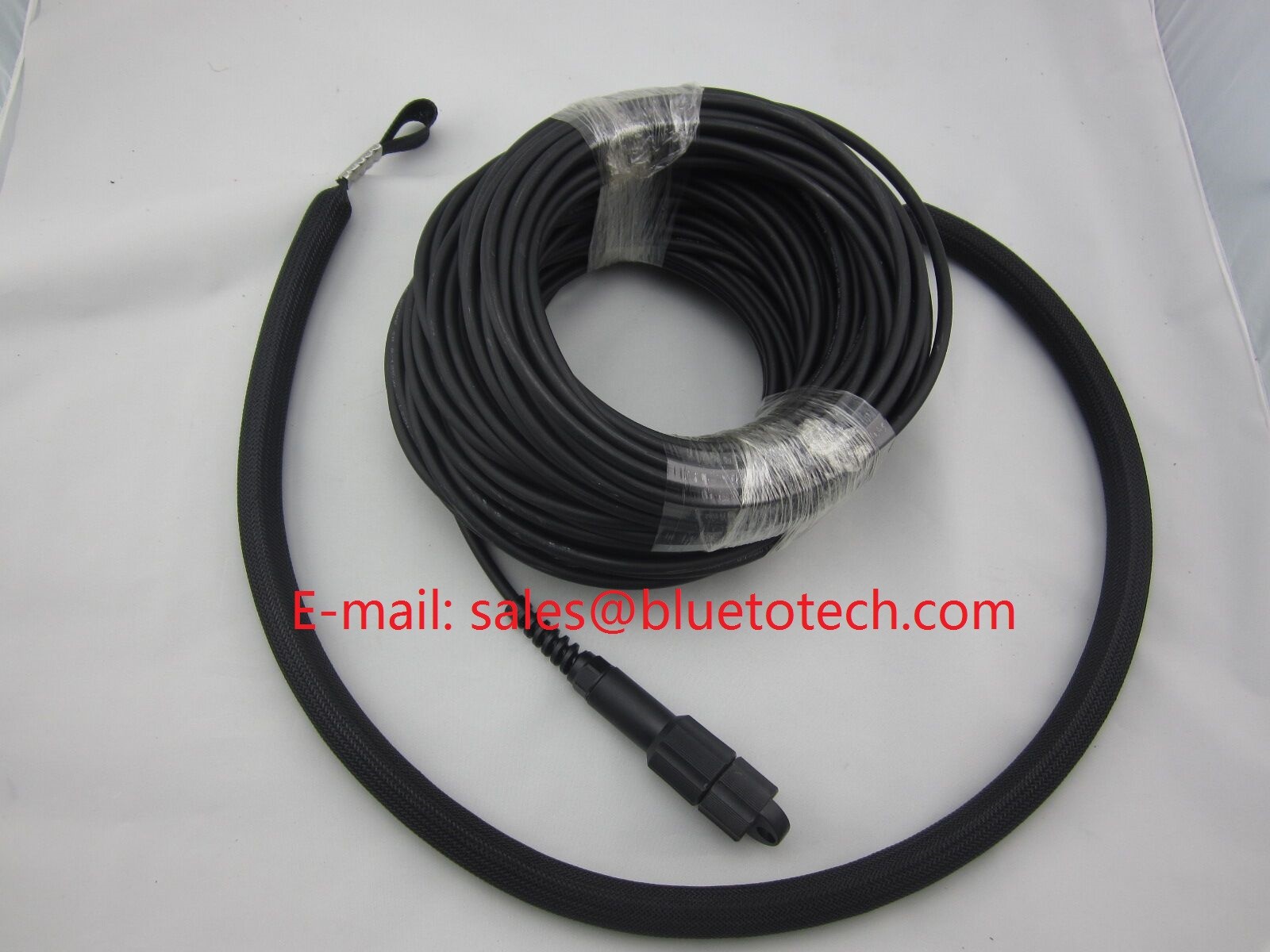 Waterproof Fiber Optic Network Cable , PDLC LC Duplex Patch Cord With Outer Nylon Net