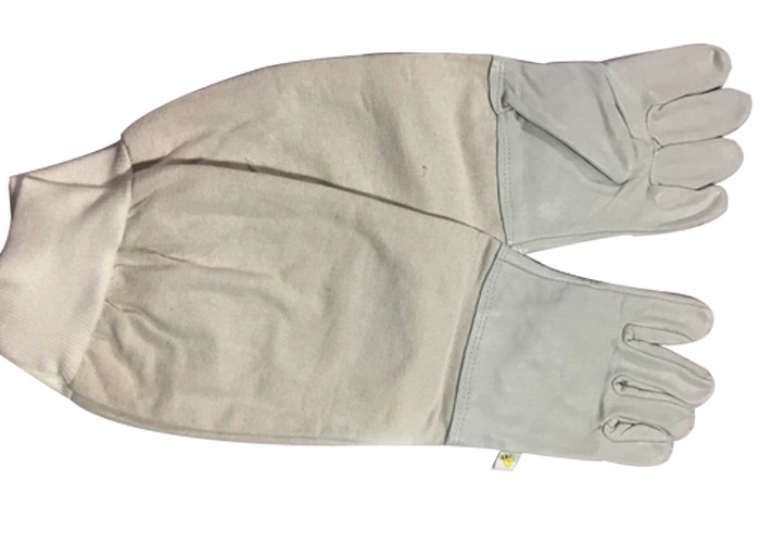 Quality Comfortable  Canvas Beekeeping Gloves with Long Elastic Cuff to Prevent Slipping for sale