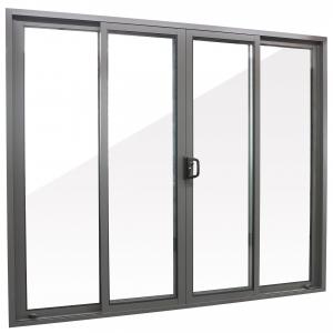 Cheap Commercial Aluminum Stacker Door Exterior Double Tempered Glass wholesale