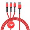 Nylon Length 120cm USB Fast Charge Cable Custom Red  Black Green for sale