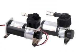 Cheap DC12V  Air Ride Suspension Pump Chrome and Black for Truck and Car Tunning wholesale