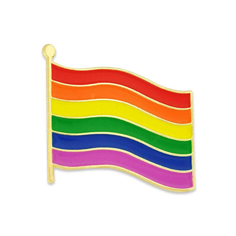 China Rainbow Flag Lapel Pin on sale