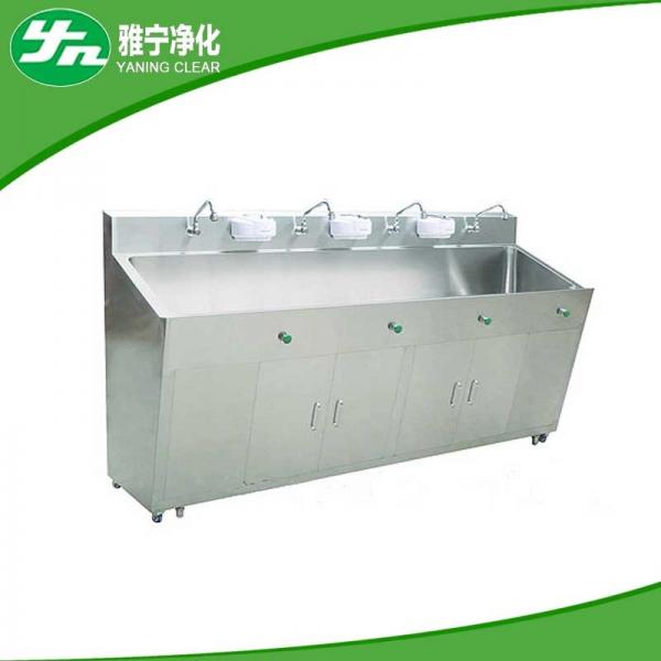 Quality Hospital Furniture Infrared Sensing System Surgical Cleaning Disinfection Stainless Steel Sink With Faucet for sale