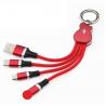 Sync 3 In 1 Keychain Cable For Samsung 2.4 A USB Cable IOS Android for sale