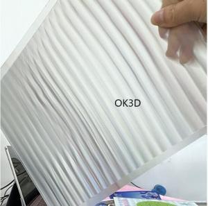 Cheap China 3d factory OK3D supply Lenticular Sheet PP PET Material Plastic Lenticular Sheet For 3D Printing with best effect wholesale