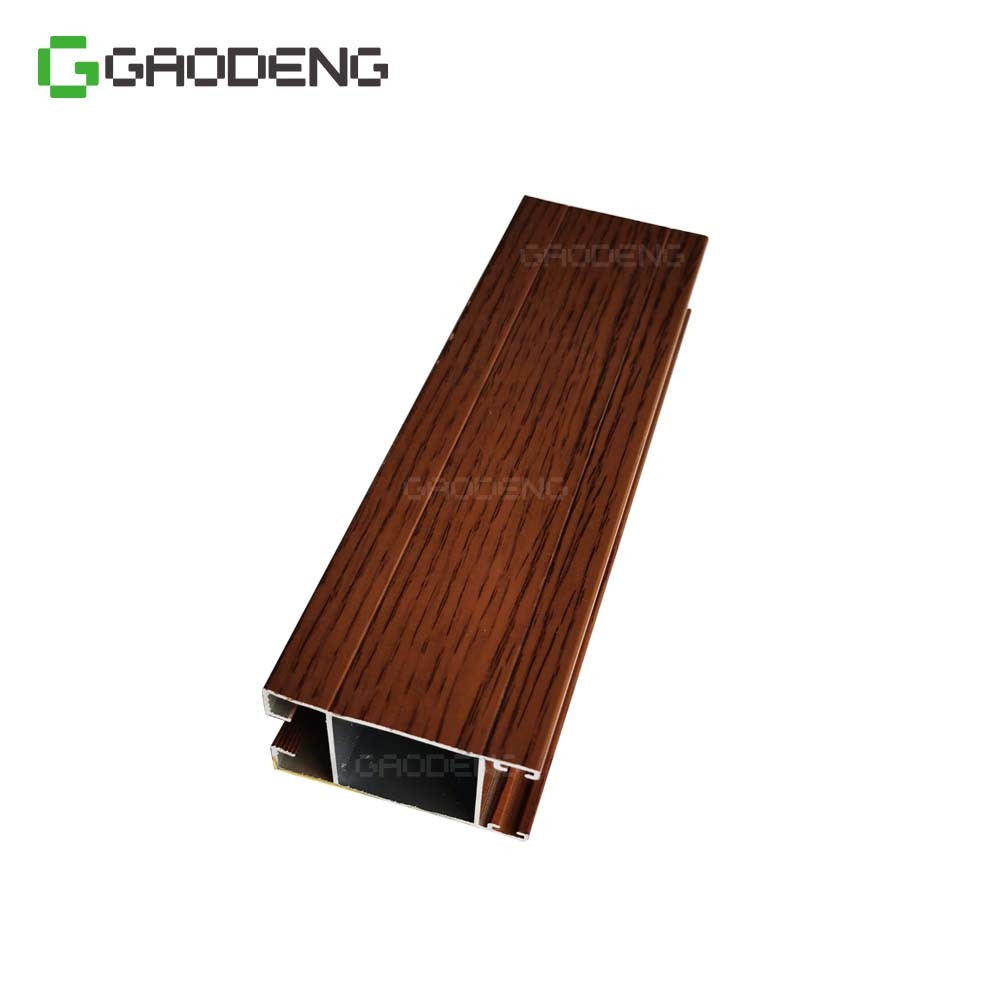 Cheap Wood Grain Extrusion Aluminum Profiles With Good Feeling wholesale