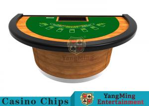 Cheap Semicircular Design Black Jack Poker Table Standard Casino Game Table Can Be Designed wholesale