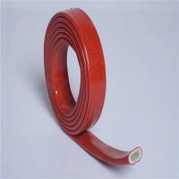 China 2.2mm Silicone Rubber Fiberglass Sleeving Silicone Coated Sleeving for sale