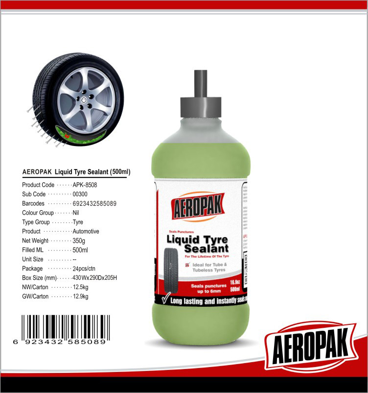 Cheap Non Flammable Emergency Tyre Repair Liquid , Anti Freezing Car Tire Sealant  wholesale