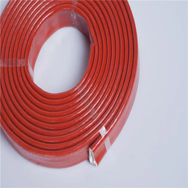 China 2.2mm Silicone Rubber Fiberglass Sleeving Silicone Coated Sleeving for sale