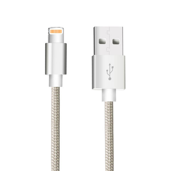 2A Fast Charging Nylon 8Pin USB Cable MFI Certified for sale
