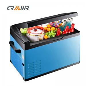Cheap 12 Volt 45W Mini Car Refrigerator , Camping Electric Cool Box 570*360*335mm wholesale