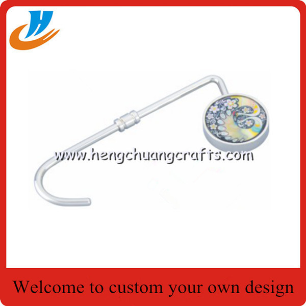 Cheap Bag Hanger Hook/Bag Hanger Keychain customized from hengchuang crafts factory in Shenzhen wholesale