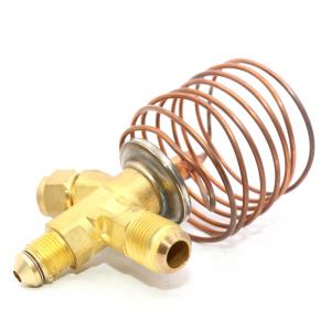 ISO9001 Condensing Unit Parts , T Shaped Refrigeration Expansion Valve