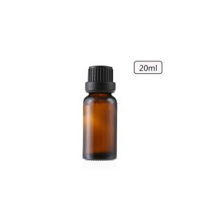 Cheap Empty Amber Cosmetic Essential Oil Glass Bottle With Tamper Evident Cap wholesale