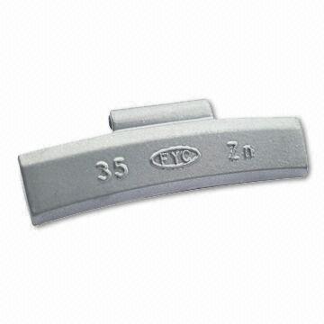 Cheap Zn Clip-on Weight with Plastic Powder Coating, Suitable for Passenger Cars Alloy Wheels wholesale