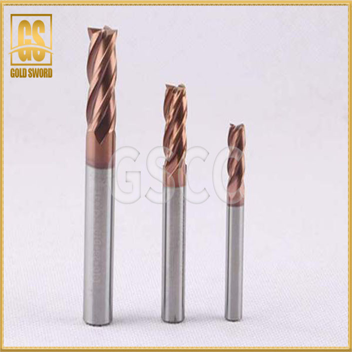 China 4 Flutes Unequal Helix High Performance Carbide End Mills Ceramic Milling Cutter on sale