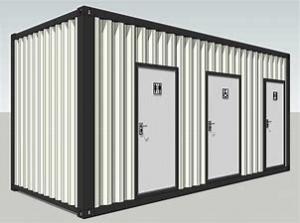 Cheap Magic Prefabricated Modular Toilets 1.5 Tons Assembled Container wholesale
