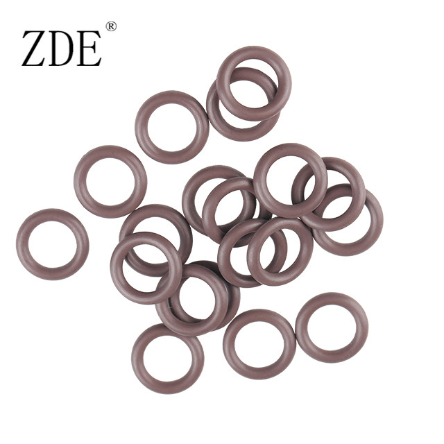 Quality Samll Brown Multi Function Fluorine O Ring Heat Resistant Rubber Seal Ring Gasket for sale