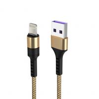 China 3A Nylon Braided Lightning Cable , Nylon Micro Usb Cable  For Apple Charging Cord for sale