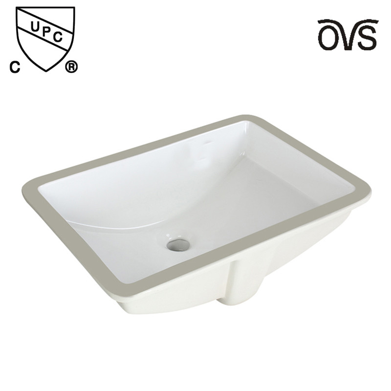 China Rectangular Undermount Design Commercial Hand Wash Basin Scratch-Resistant on sale