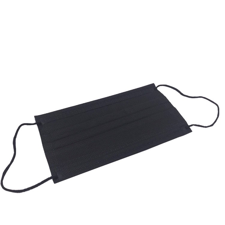 Buy cheap Dental Black Face Mask TYPE IIR EN14683 Safety Non Woven 3 Plys Black Dust Masks from wholesalers