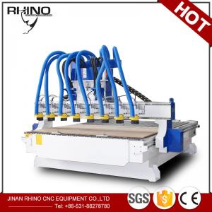 Cheap 8 Heads Woodworking CNC Router Machine 380V 3 Phase Type CE Approval wholesale
