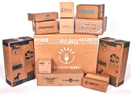 Cheap Professional Custom Printed Corrugated Boxes , Colored Corrugated Mailing Boxes wholesale