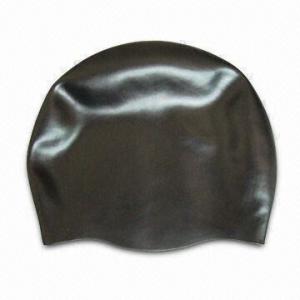 Cheap No Wrinkle Swimming Cap, Made of Silicone, Customized Logos are Welcome wholesale