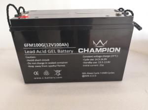 China Good Opacity Gel Automotive Battery , Durable Gel Cell Motorcycle Battery on sale